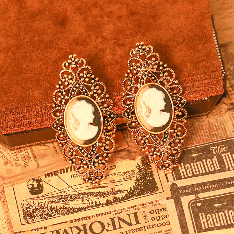 Hollow Sculptural Figure Earrings